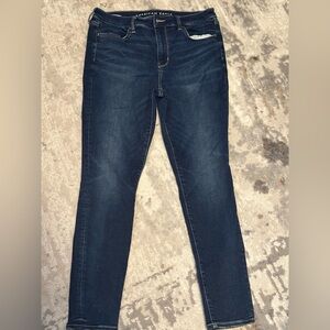 American Eagle medium dark blue jegging jeans size 12 regular length